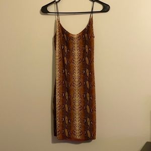 GBG Snake Print Mini Bodycon Dress